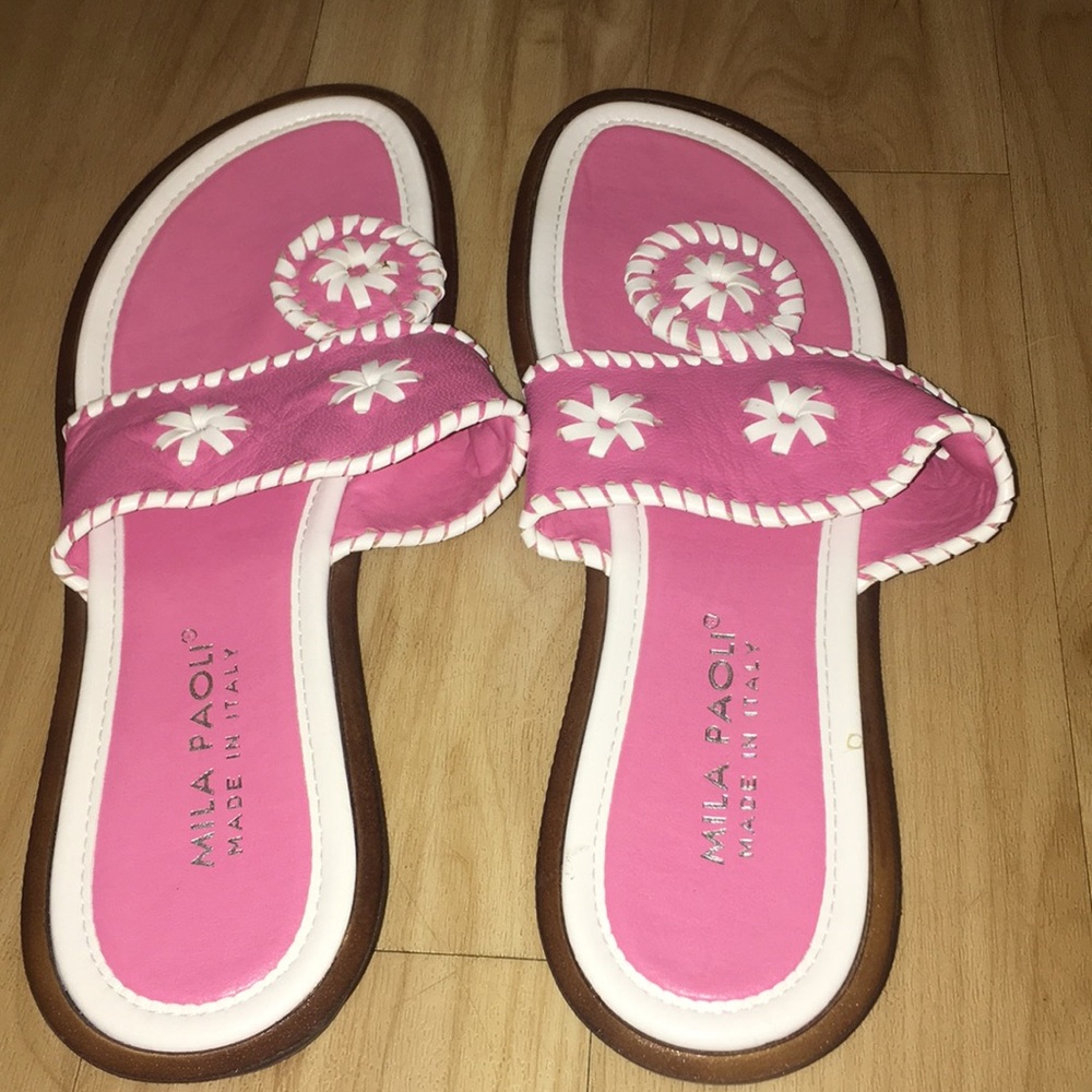 Mika Paoli sandals. Moderately worn